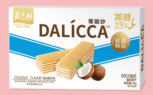[A2CN-JSL04] 嘉士利 阳光椰子味威化饼干 78G