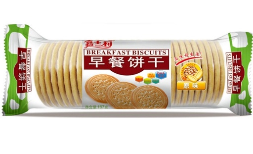 [A2CN-JSL07] 嘉士利 原味早餐饼干 167G