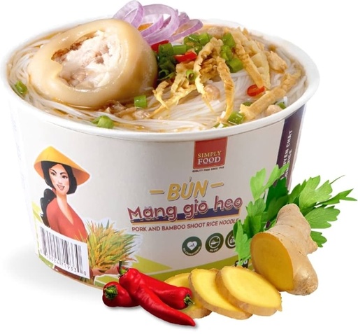 [A7VT-SF06] SIMPLY FOOD INSTANT NOODLES PORK 70G