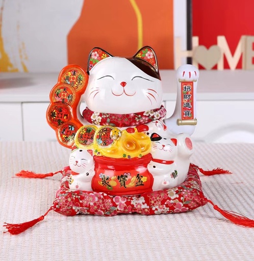 [B4CN-G1-19] G1-19 招财猫11寸可插电装电池