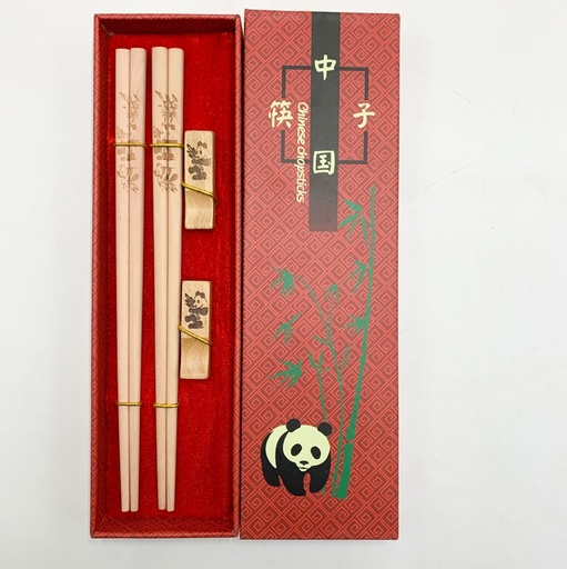 [B2CN-G22-4] G22-4 筷子 2 套 +筷架 熊猫