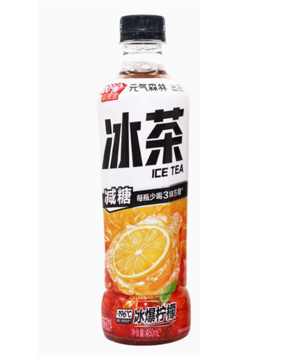 [A5CN-YQSL05] 元气森林 冰茶 减糖柠檬 450ML