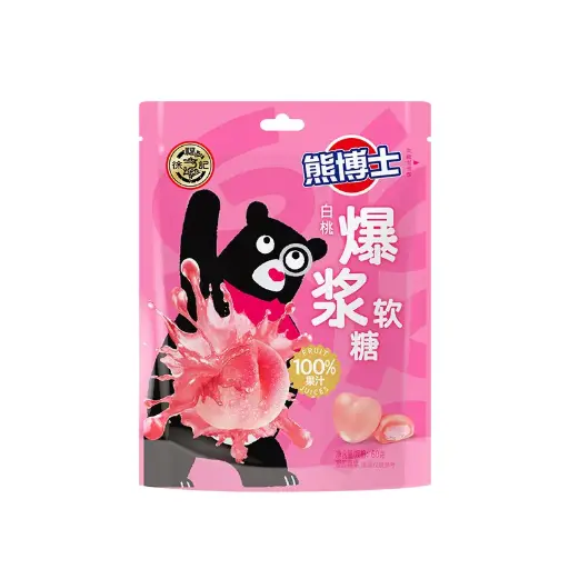 [A2CN-XFJ95] 徐福记 熊博士 白桃 爆浆果汁软糖 60G