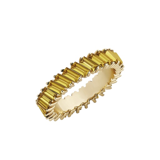 [BIS041] YELLOW GOLD AGATE RING