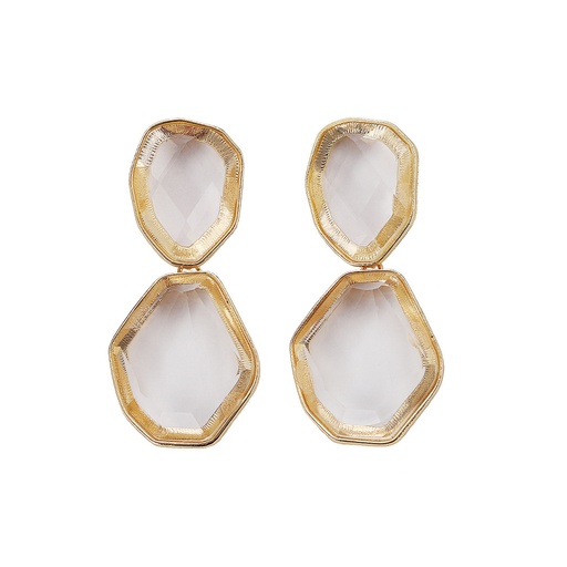 [BIS115] ARETES PIEDRABEL ORO CHIC