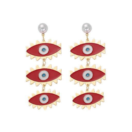 [BIS202] TRIO RENACER DIVINE RED EARRINGS