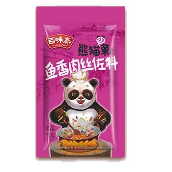 [A4CN-BWZ28] 百味斋 鱼香肉丝调料-熊猫做菜系列 50克