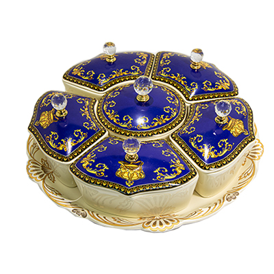 [B02JS19204] CERAMIC TRAY * 6 SECTIONS