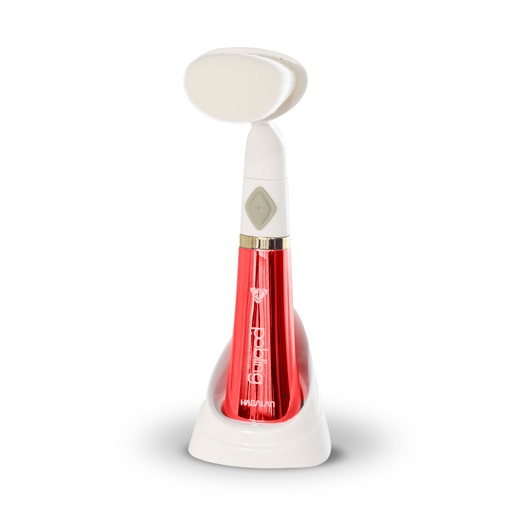 [MAC43] CEPILLO LIMPIADOR FACIAL ELECTRÓNICO ROJO