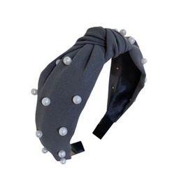 [MPE102] DIADEMA PERLAS GRIS OSCURO