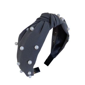 [MPE102] DIADEMA PERLAS GRIS OSCURO