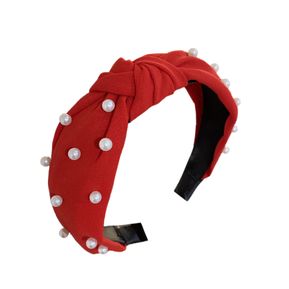 [MPE105] DIADEMA PERLAS ROJAS