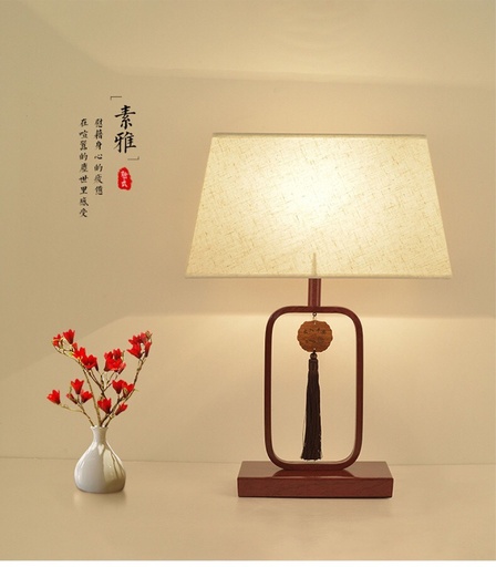 [B06JS19280] 中式台灯 - #280 铁艺+布艺