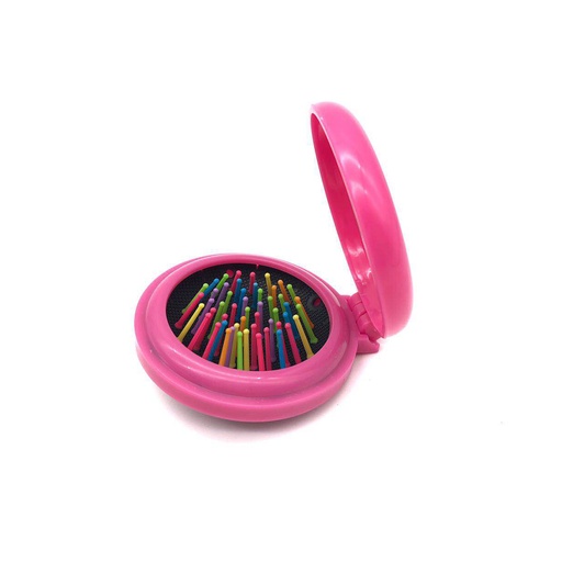 [TEMPMINI CEPILLO FUCSIA CHIC CON ESPEJO] MINI CEPILLO FUCSIA CHIC CON ESPEJO