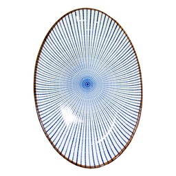 [B02JS19130] 日式陶瓷 -  椭圆盘 家用高级餐具 12寸