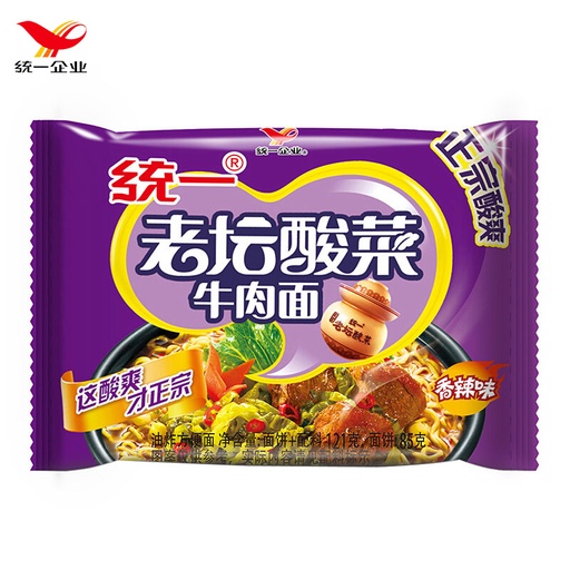 [A7CN-TY15] 统一100老坛酸菜牛肉面 119克