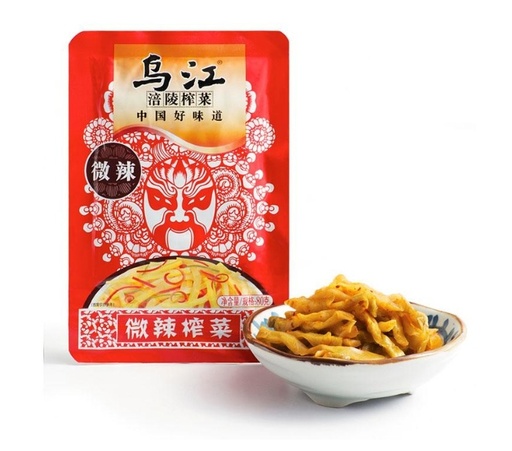 [A6CN-WJ1] WUJIANG - RAÍZ DE MOSTAZA PICANTE EN CONSERVA  80G