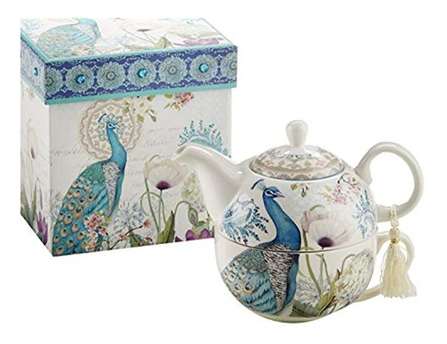 [B03JS19104] 下午茶茶具套装 - 小高脚-孔雀