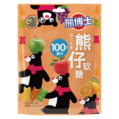 [A2CN-XFJ93] 徐福记 熊博士 水果软糖  60G