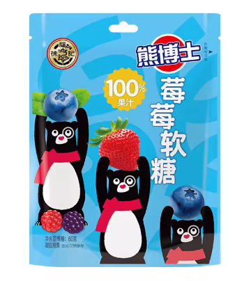 [A2CN-XFJ94] 徐福记 熊博士莓果软糖  60G