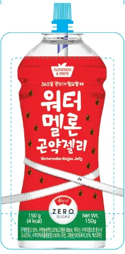 [A5KR-KCJ01] 韩国 西瓜味魔芋果冻 150ml